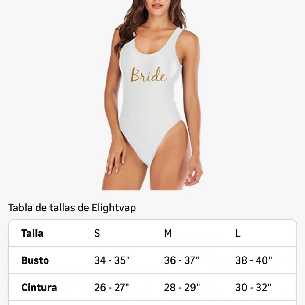 Chic White Bride One-Piece Swimsuit